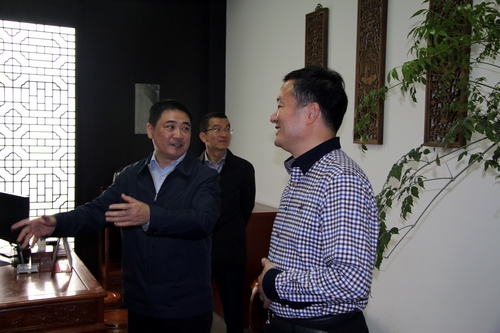 柯桥区委书记徐国龙来公司调研