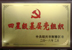 公司党委获得“四星级基层党组织”称号